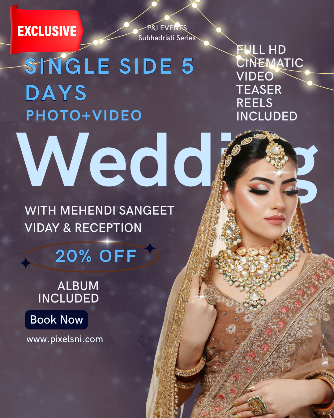 11 Non Bengali Wedding Single Side 5 Days - Image 1